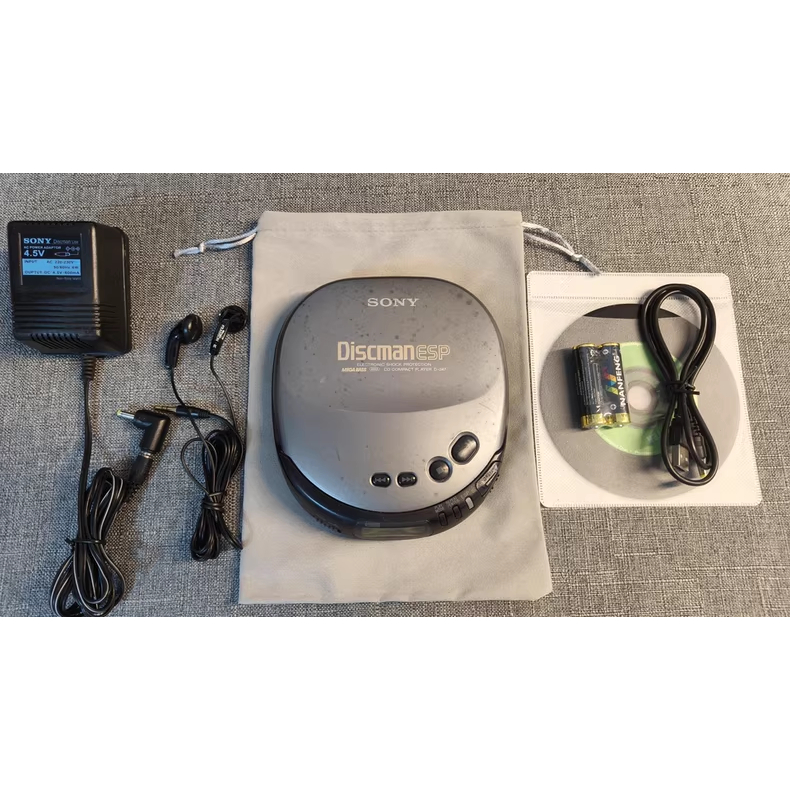 เครื่องเล่น CD Sony Discman D-247 - 1Bit DAC, Line Out, Mega Bass, ป้องกันการกระแทก