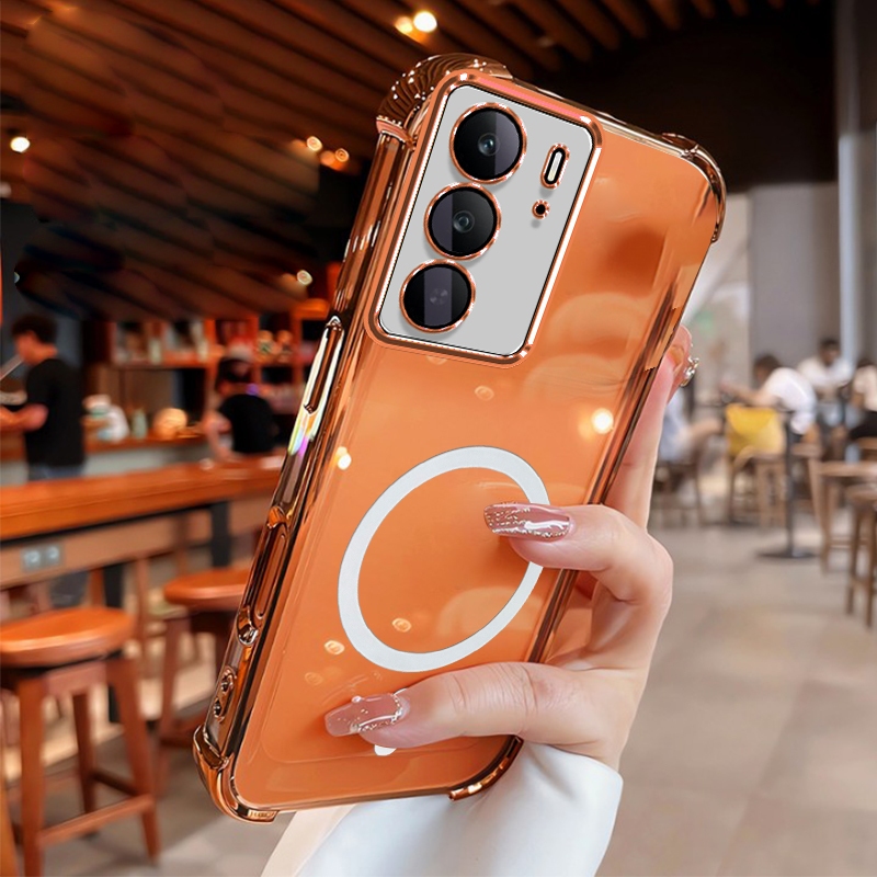 เคสสําหรับ realme C67 C65 4G realme C75 c75X C71 4G เคสโทรศัพท์ Softcase ซิลิโคนกันกระแทกดีไซน์ใหม่ความงามใสด้วยแม่เหล็กไร้สาย SJBSWX11