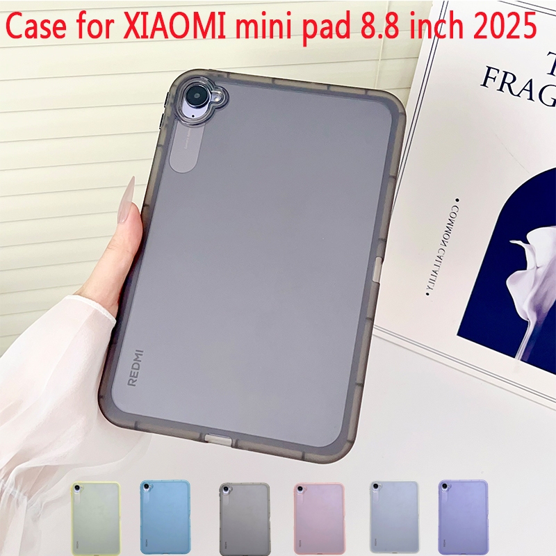 เหมาะสําหรับ Xiaomi Mini Pad 8.8 นิ้ว 2025 รุ่นคุณภาพสูง TPU กันกระแทกป้องกันกรณีกึ่งโปร่งใส soft- EDGE ฝาหลังสําหรับ Xiaomi Mini Pad 8.8