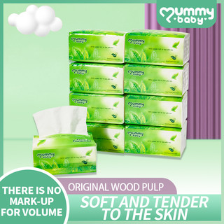 【MUMMY BABY】Green Tea Facial Tissues Organic 8 Packs 4 Layers