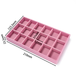 St.kunkka 1Pc ถาดใส่เครื่องประดับกํามะหยี่ ต่างหู, ต่างหู, ต่างหู, กําไล, สร้อยคอและที่เก็บเครื่องประดับ