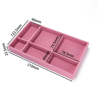 St.kunkka 1Pc ถาดใส่เครื่องประดับกํามะหยี่ ต่างหู, ต่างหู, ต่างหู, กําไล, สร้อยคอและที่เก็บเครื่องประดับ
