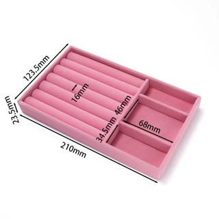 St.kunkka 1Pc ถาดใส่เครื่องประดับกํามะหยี่ ต่างหู, ต่างหู, ต่างหู, กําไล, สร้อยคอและที่เก็บเครื่องประดับ