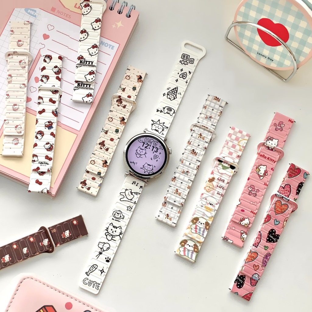 Magnetic Printed Strap For Huawei watch gt 6 pro สาย Huawei watch gt 6 Strap Huawei watch GT 5 Strap