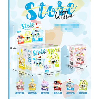 ร้านสะดวกซื้อของ Sweetheart cuisine Street View Building Blocks ของขวัญของเล่นปริศนาสําหรับเด็ก