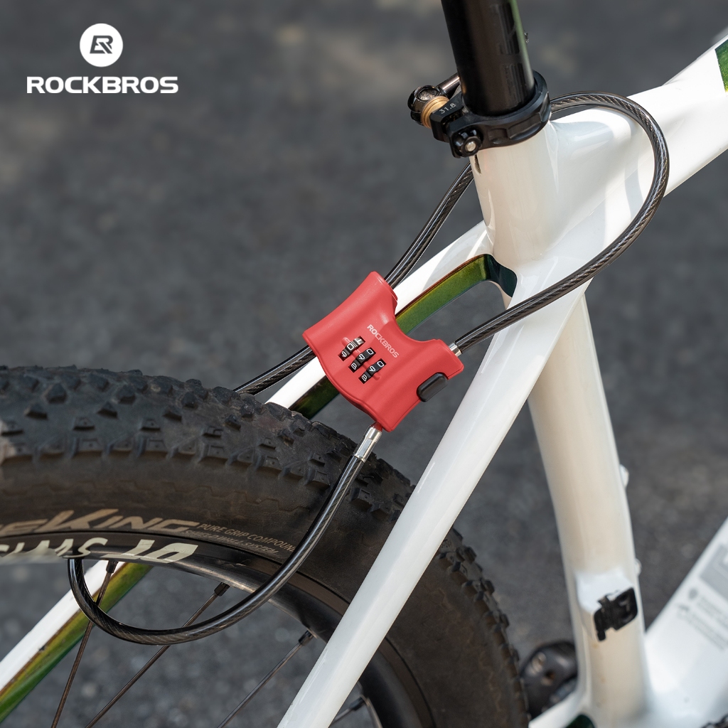 ร็อคโบรส์ ล็อคจักรยานรหัสผ่าน 67 ซม. ป้องกันการขโมยและรอยขีดข่วน ทนทานต่อการสึกหรอ