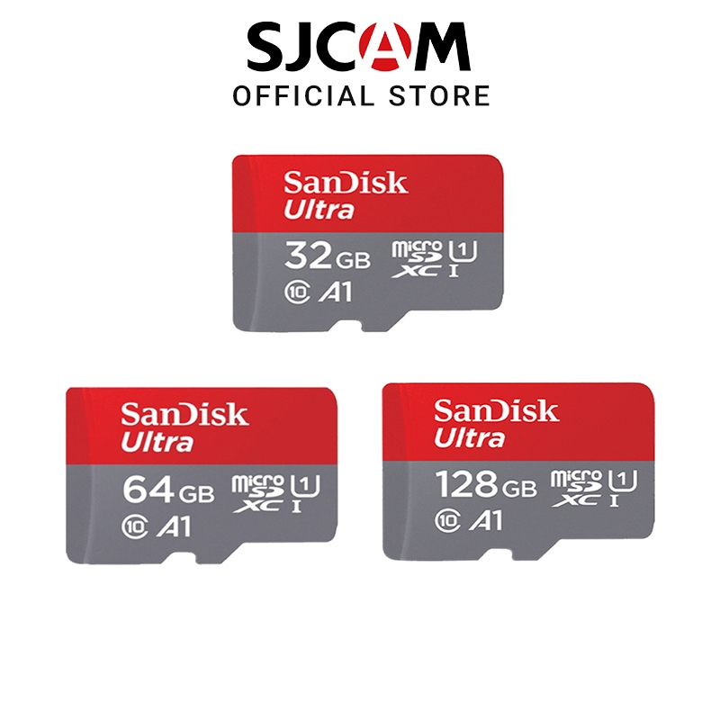 Sjcam อุปกรณ์เสริมกล้องแอคชั่น - การ์ดหน่วยความจํา MicroSD Ultra A1 (32GB / 64GB / 128GB)