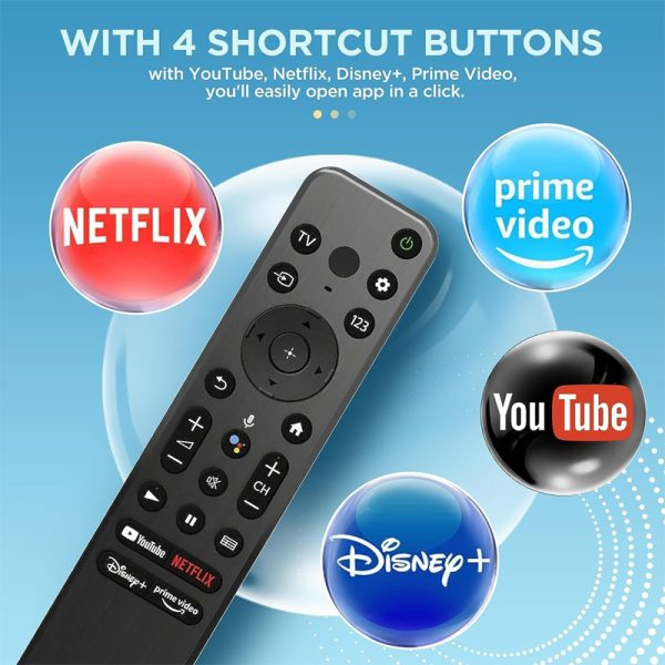 SONY ใหม่ RMF-TX800UสําหรับSony 4K HD Voice TVรีโมทคอนโทรล 2022 XR-65A80Kใหม่Sony RMF-TX800Uเปลี่ยนร