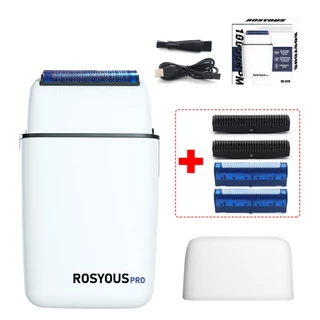 ROSYOUS RS620 เครื่องโกนหนวดตัดผมมืออาชีพ 10000RPM เครื่องโกนหนวดไฟฟ้าฟอยล์คู่สําหรับผู้ชายเครื่องกันหนวดเคราตัดผม