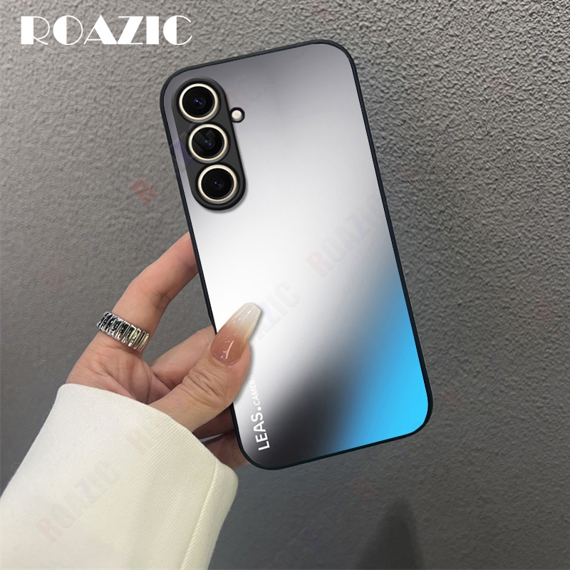 AG Matte Case สําหรับ Samsung Galaxy S24 S24 + S23 FE Ultra 5G Plus 5G ความงามกันกระแทกพร้อมเลนส์ป้อ