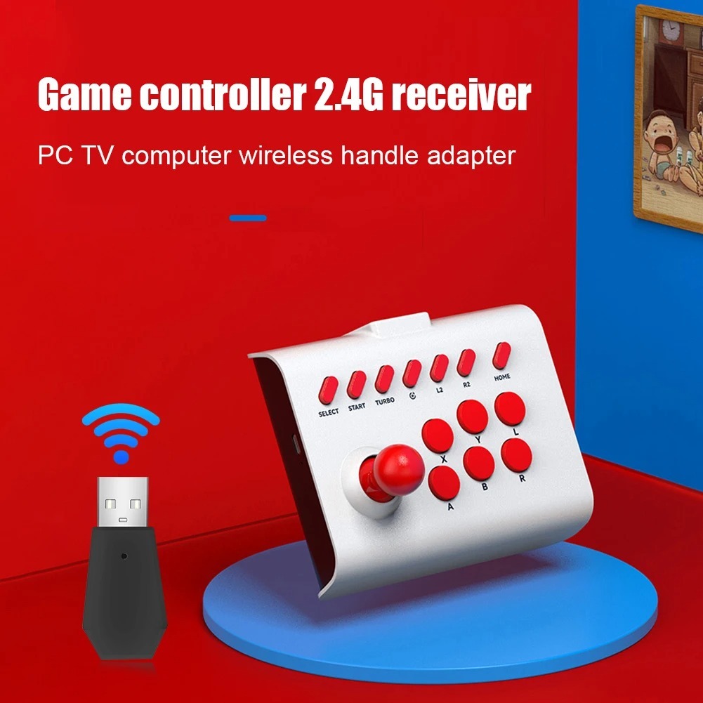 ใหม่สําหรับสวิทช์สําหรับ PS3/PS4 Arcade เกม rocker บลูทูธไร้สาย 2.4G เกมคอนโทรลเลอร์สําหรับ TV/ PC/ 