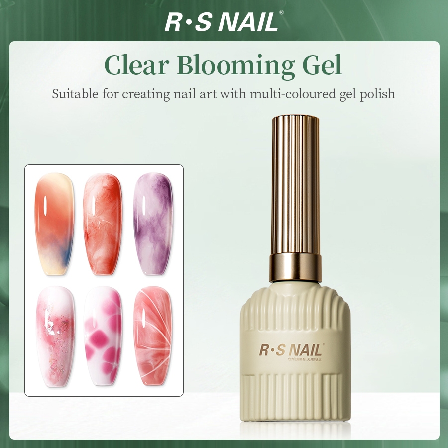 Clear Blooming Gel, Blossom Halloween Gel Polish สําหรับการกระจายผล, UV LED Nail Blooming Gel Polish