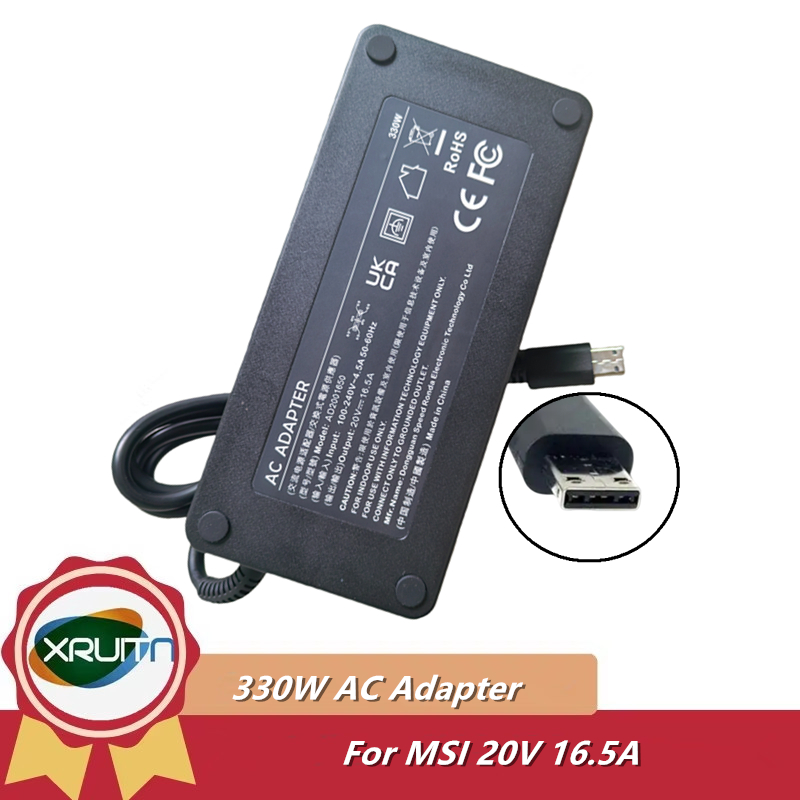 ใหม่ 330W 20V 16.5A อะแดปเตอร์ AC สําหรับ MSI Vector 16 HX A14VHG 17HX Raider GE68 GE78 HX แล็ปท็อปแ