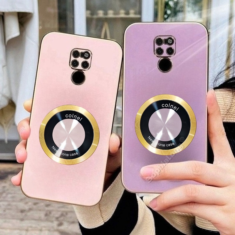 แฟชั่นกระจกบิดเบี้ยวแม่เหล็กสําหรับ Huawei Mate 20 Pro 20X Shinning ชุบปกหลังสําหรับ Huawei Mate 20 X