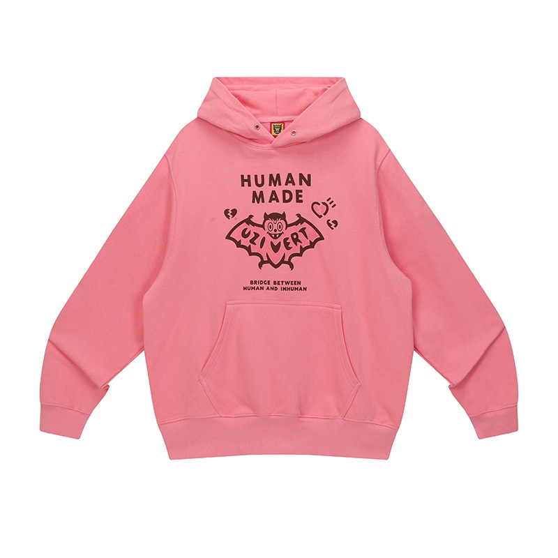 Oversize ฤดูใบไม้ร่วงฤดูหนาวใหม่ 2025 Human Made Hoodies ผู้ชายผู้หญิงผ้าฝ้าย High Street Vintage เส