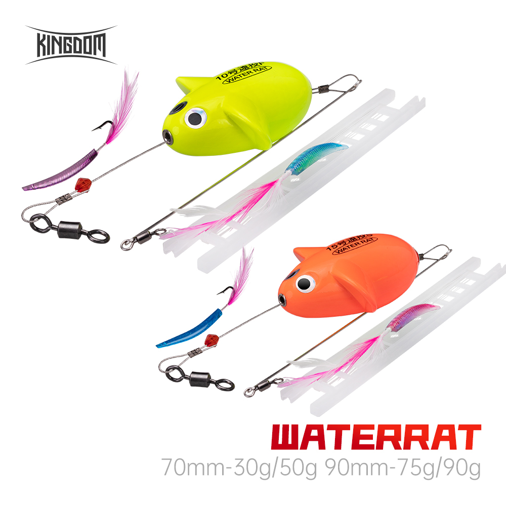 Kingdom Bionic เหยื่อตกปลา 70 มม.90 มม.30g 50g 75g 90g Sinking ความหนาแน่นสูง ABS โฟมเมาส์รูปร่าง Balance Far Casting ประดิษฐ์ Hard เหยื่อว่ายน้ําเหยื่อปลอม Hard สําหรับเบส