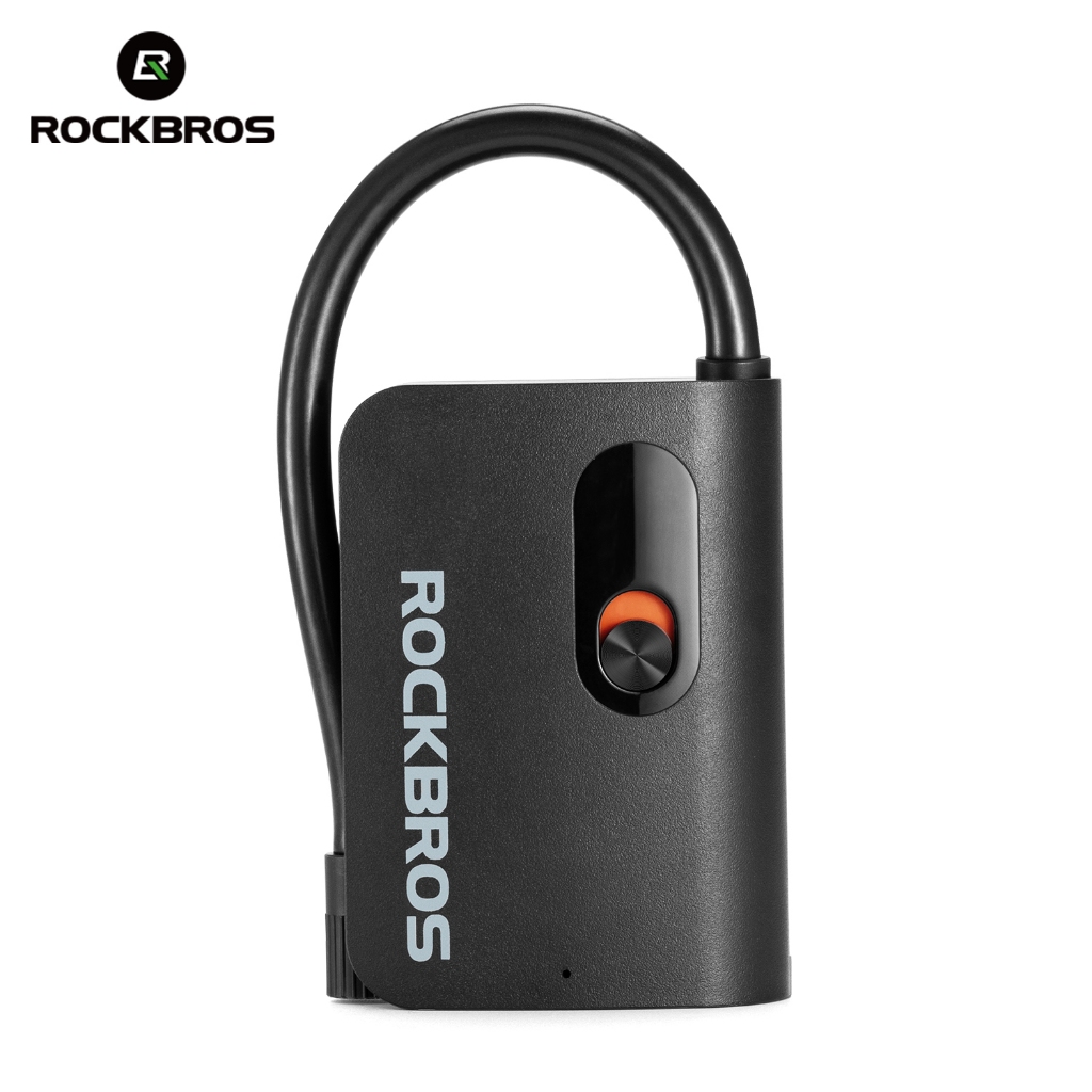 ROCKBROS ปั๊มลมไฟฟ้า Mini AV/FV 70PSI 2600mAh พร้อม Type-C สำหรับจักรยานและรถจักรยานยนต์