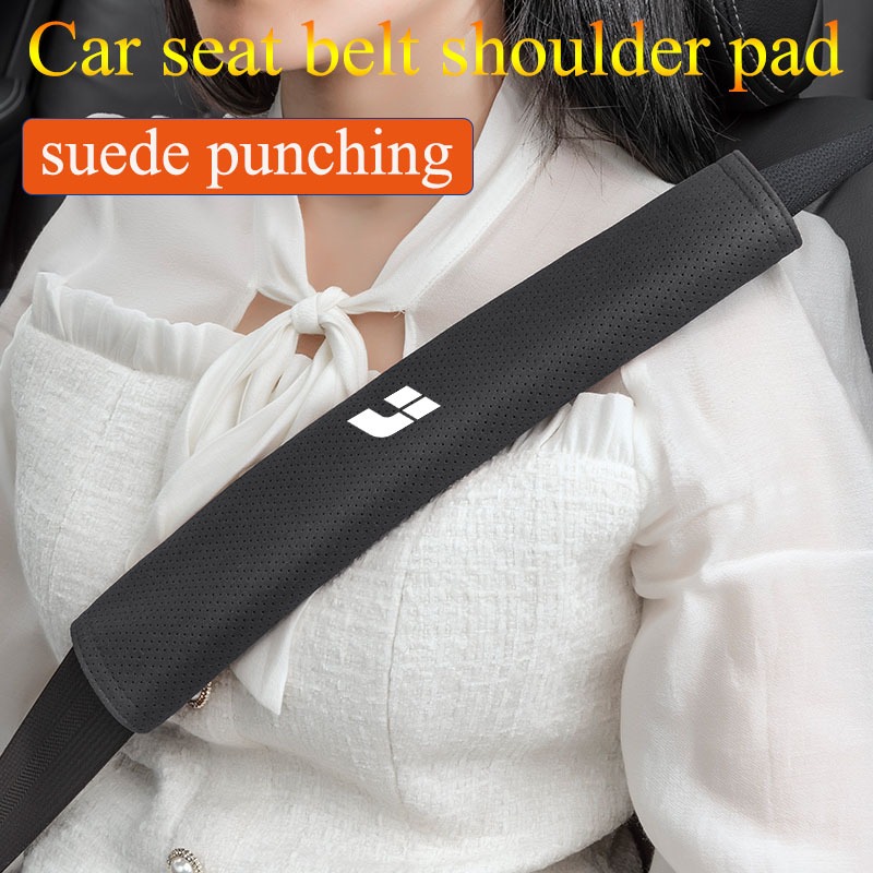1 ชิ้นรถที่นั่งเข็มขัดไหล่ pad พร้อมรู breathable วัสดุหนังนิ่มเหมาะสําหรับ Lixiang IDEAL One Auto L