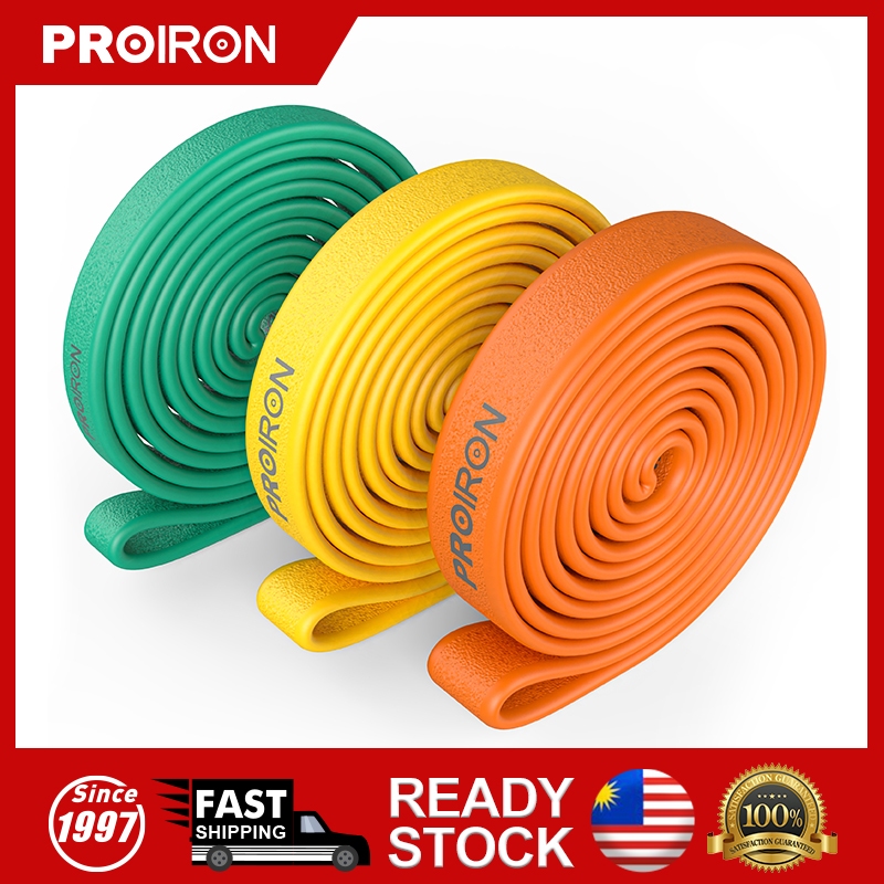 โปรไอรอน แรงดึงวงต้านทานรอบขอบสําหรับจับสบายวงออกกําลังกายห่วงยาวสําหรับผู้ชายผู้หญิงออกกําลังกายควา