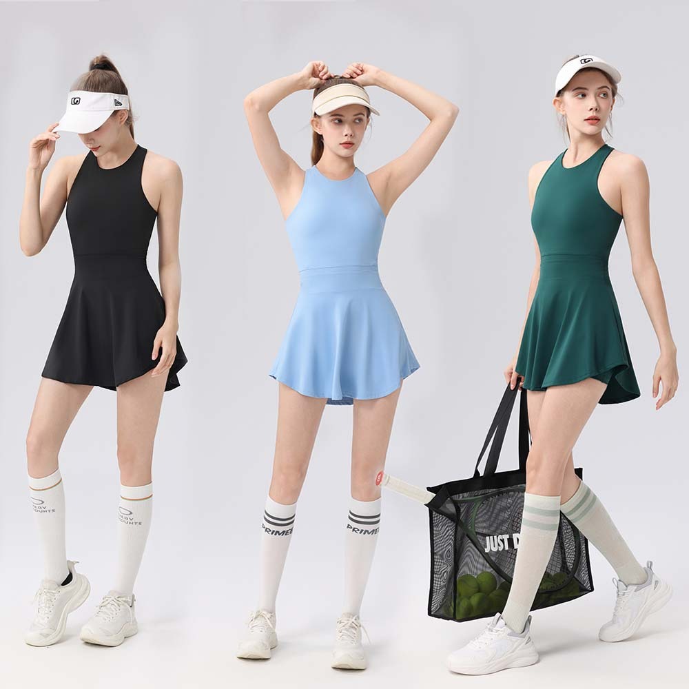 [ปลาค็อด 7 สี] นางสาว ลิลลี่ ฤดูร้อนใหม่ที่สง่างามแห้งเร็วกอล์ฟกลางแจ้งชุดชั้นในเบาะเทนนิสชุดเปลือย-รู้สึกชุดแบดมินตันขนาดบวก