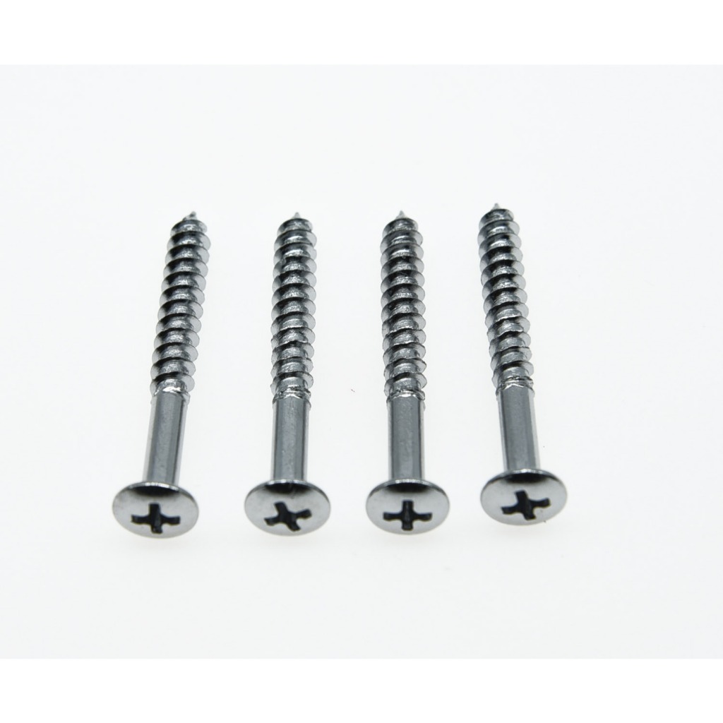 KAISH สกรูคอกีตาร์ไฟฟ้า 4 ชิ้นสําหรับ Strat Tele