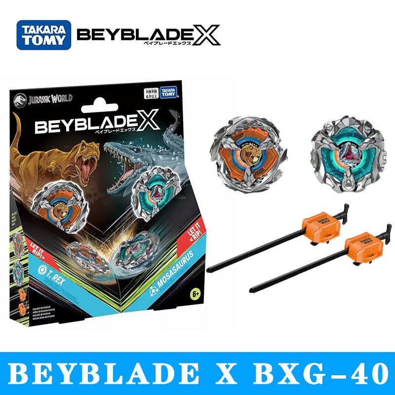 Beyblade X BXG-40(BX-00)T-REX 1-80GB VS MOSASAURUS 9-60U