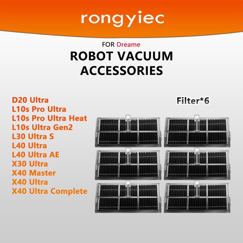 ตัวกรอง rongyiec เข้ากันได้กับ: Dreame Robot Vacuum D20 Ultra,L10s Pro Ultra,L10s Pro Ultra Heat,L10