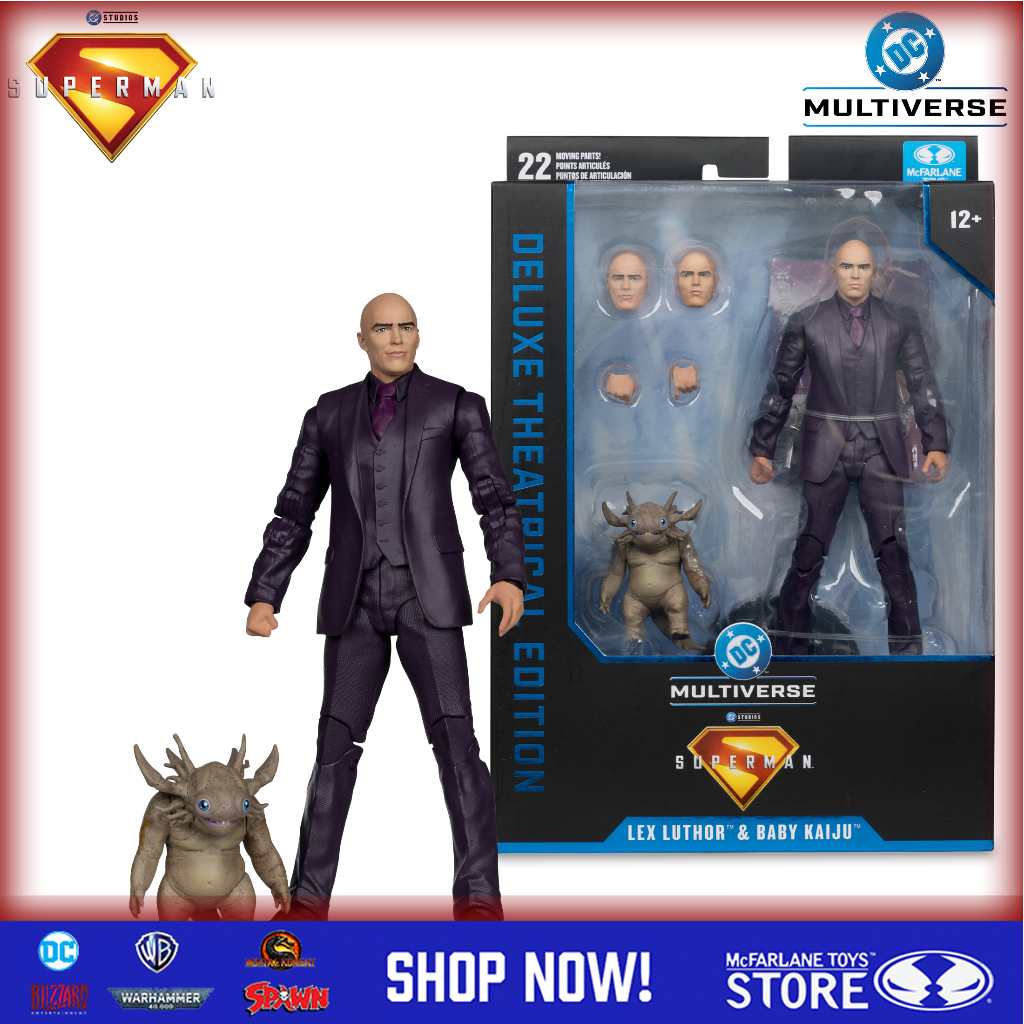 [ในสต็อก] McFarlane Toys Lex Luthor And Baby Kaiju (ภาพยนตร์ Superman) Deluxe Theatrical Edition แอ็