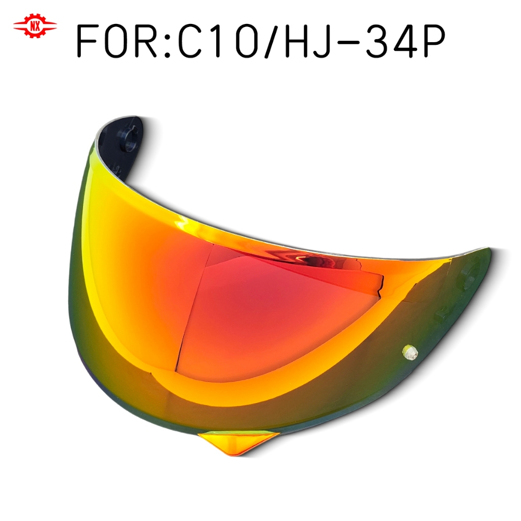 สําหรับ HJC C10 HJ-34P หมวกกันน็อคมอเตอร์ไซค์ที่รองรับ Sun Visor - เลนส์ PC, Sun/Wind/UV Shield, ป้อ