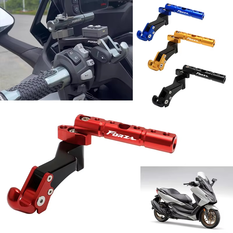 ตะขอ FORZA 350 2024 แขวนของ มอเตอร์ไซค์ CNC บาร์ จับมือ ถือ มอเตอร์ไซค์ FOR HONDA Forza 300 GPS ตะขอ