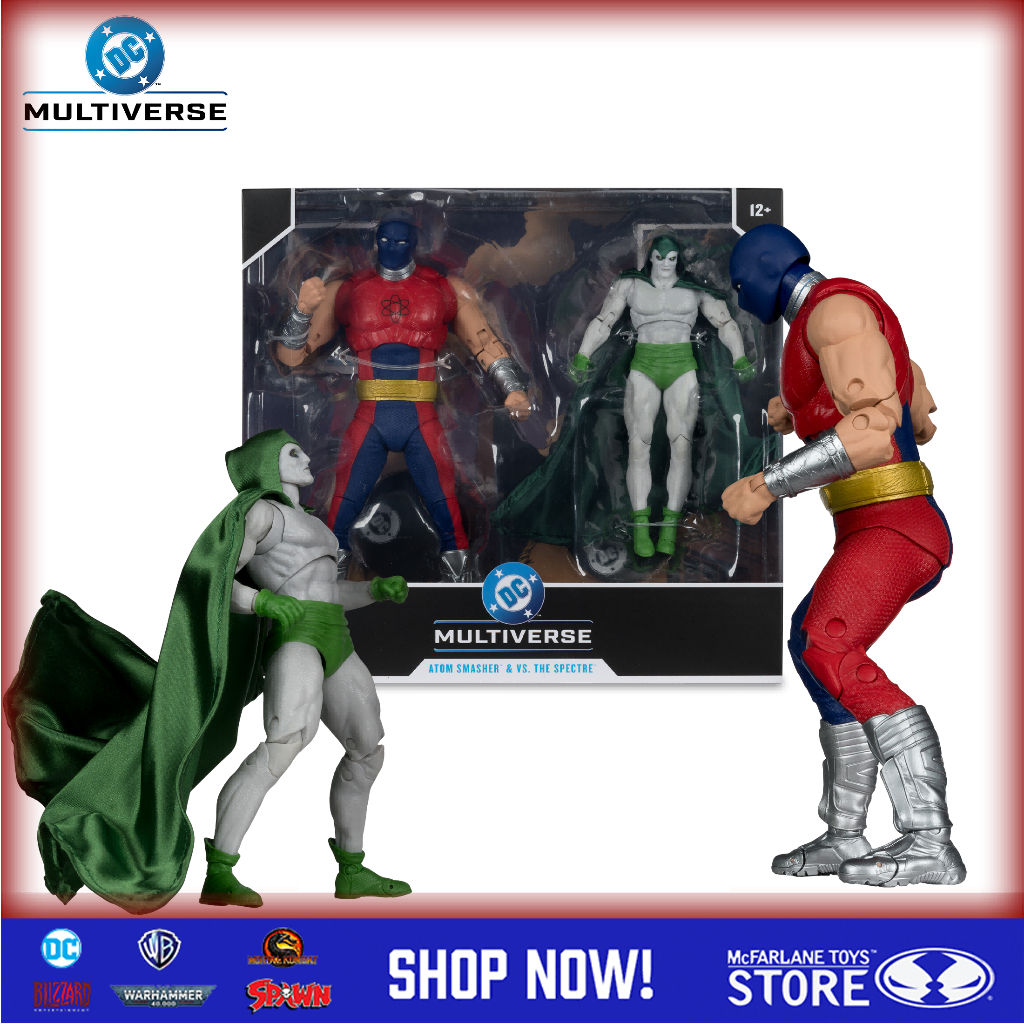 [มีในสต็อก] McFarlane Toys Atom Smasher Vs The Spectre (Jsa: Black Vengeance) 2pk DC Multiverse Action Figure