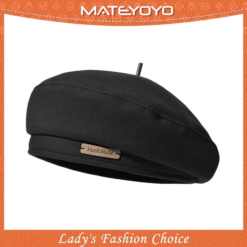 MATEYOYO หมวกเบเร่ต์สไตล์อังกฤษสำหรับผู้ชายและผู้หญิง ทำจากผ้าฝ้ายถัก สวมใส่ได้ตลอดปี เหมาะสำหรับการใช้งานกลางแจ้งและกอล์ฟ