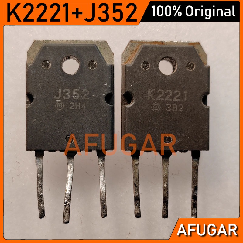 [การประกันคุณภาพ] 1 คู่ (K2221+J352) 2SK2221 2SJ352 เครื่องขยายเสียงมือสองเดิม IC คู่หลอดทรานซิสเตอร