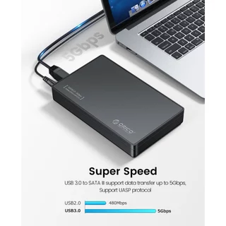 ORICO HDD Enclosure 3.5 นิ้ว SATA ฮาร์ดไดรฟ์ภายนอก USB 3.0 HDD กรณีเครื่องมือฟรีสําหรับ 3.5 "SATA HDD และ SSD(3588)