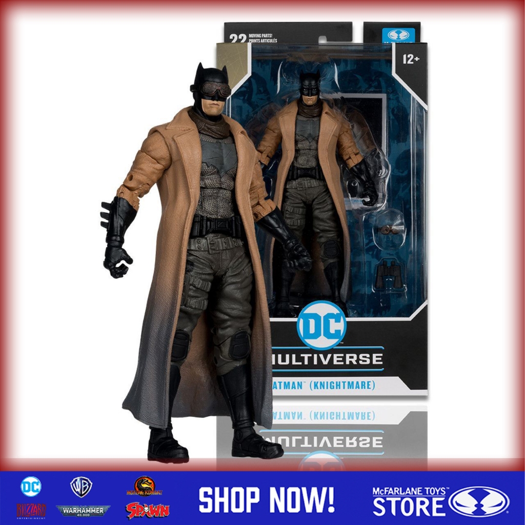 [ในสต็อก] Mcfarlane Toys BATMAN V SUPERMAN: DAWN OF JUSTICE BATMAN KNIGHTMARE DC Multiverse 7 นิ้ว Action Figure ของเล่นเด็กสะสม