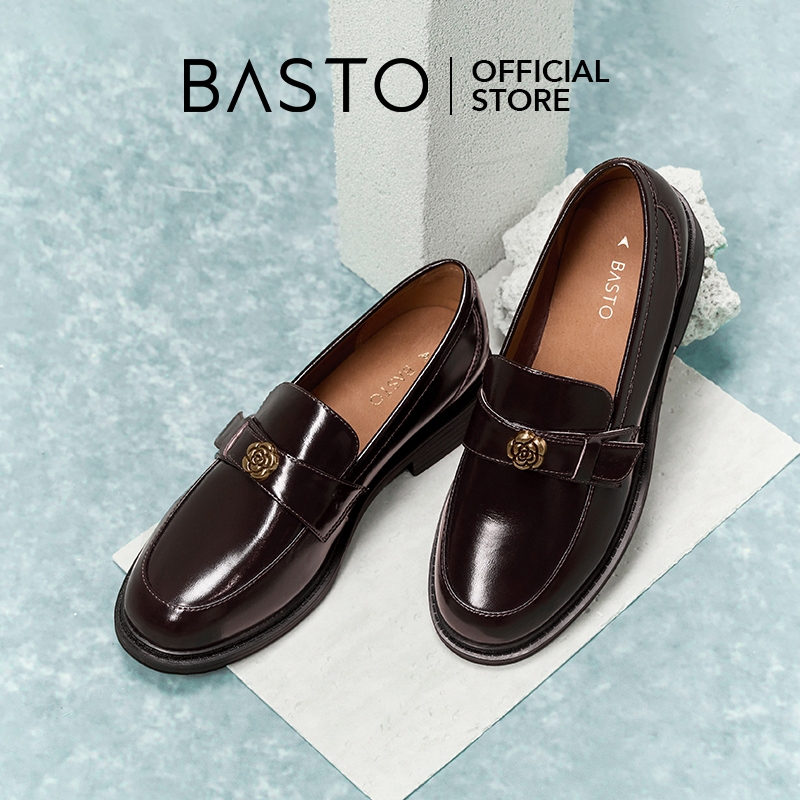 【Campus Walk】BASTO Women's Loafers Platform Shoes รองเท้า loafer รองเท้าส้นตึก A4711 A3512 WWE55