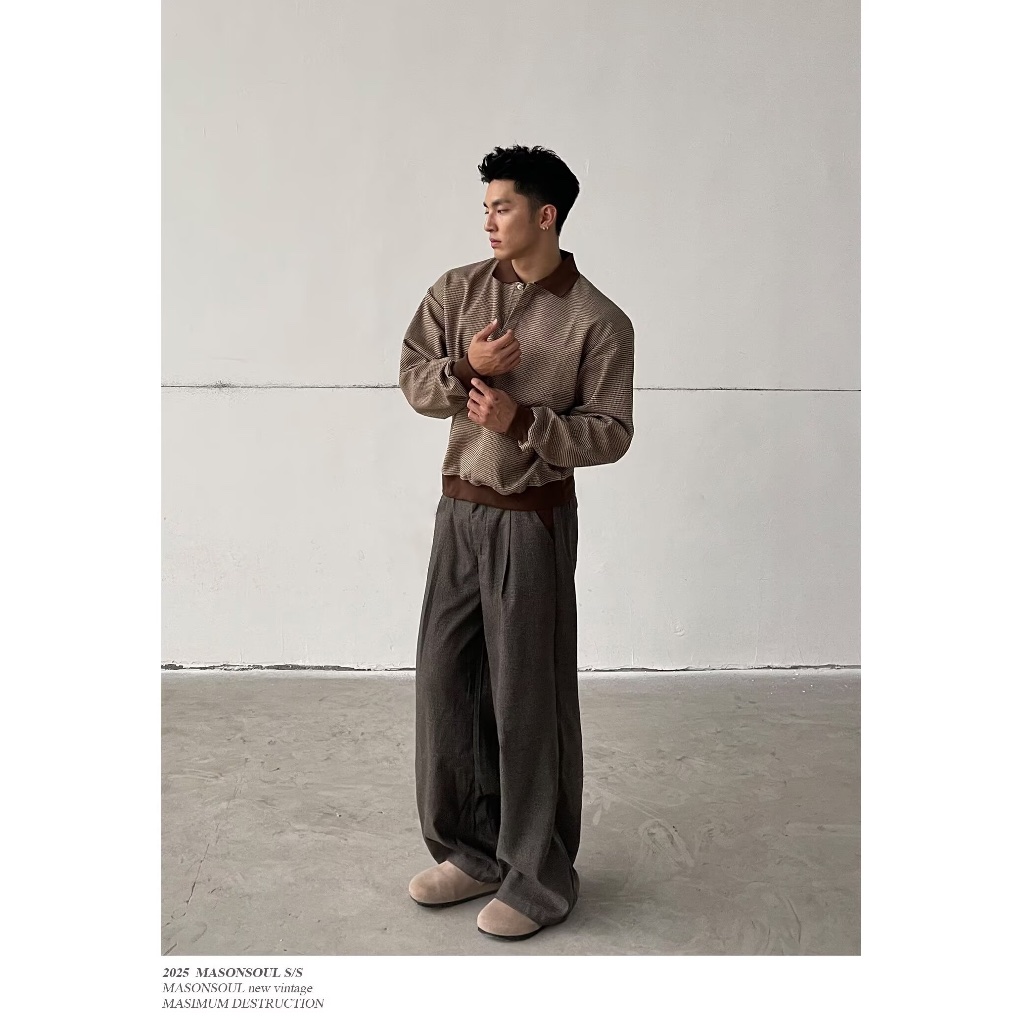 BS |Polo เสื้อโปโลลายทางสไตล์เรียบง่าย ได้รับความนิยม สวมใส่แล้วสบายอารมณ์ - รูปที่ 5