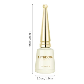 MORDDA ใหม่สีโปร่งใสสีชมพูสีน้ําตาลเจลยาทาเล็บ, ความมันวาวยาวนาน, เหมาะสําหรับร้านเล็บและใช้ครอบครัว