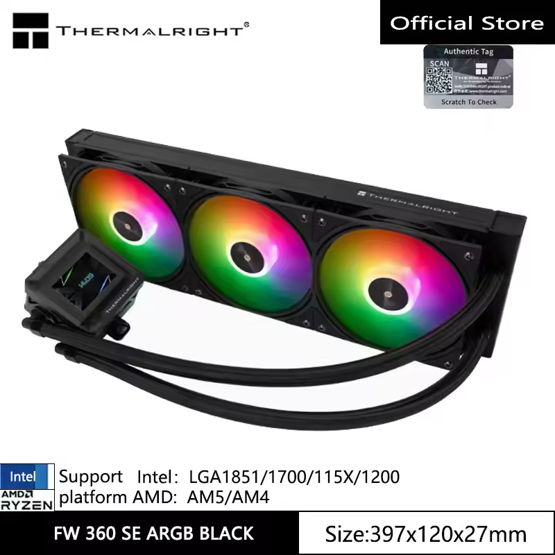 Thermalright Frouzen Warframe 240 SE ARGB สีดํา CPU Air Cooler FW240/360/SE/ARGB WHITE & สีดํา