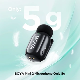 (สินค้าใหม่) BOYA mini 2 ไมโครโฟนหนีบเสื้อไร้สาย AI ตัดเสียงรบกวน รองรับ iPhone Android PC ทำ Vlog