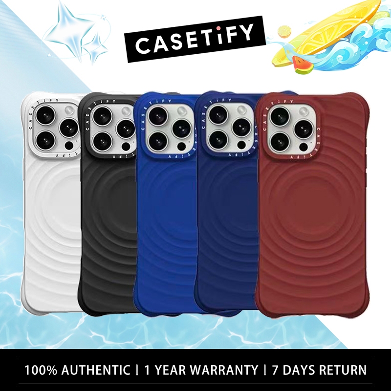 Ripple CaseCASETiFY Ripple Case ซิลิโคนเหลวกันกระแทกสําหรับ iPhone 17/ 16/ 15/ 14/ 13 Pro MAX/ 17/ 1