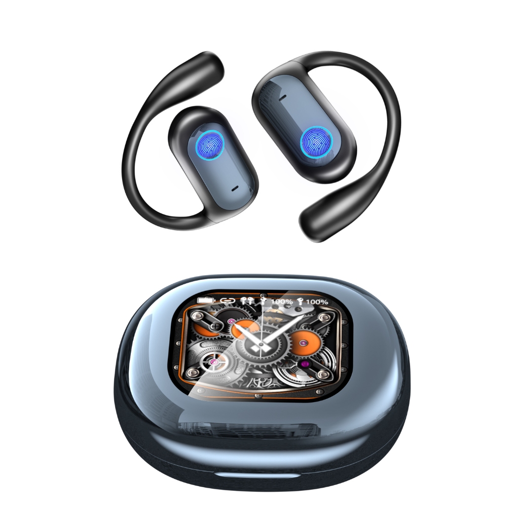 YYK-Q16S pro หูฟังบลูทูธ open ear เบสหนัก Bluetooth 5.4  clear Monitor เหมาะกับออกกำลังกาย จอภาพ