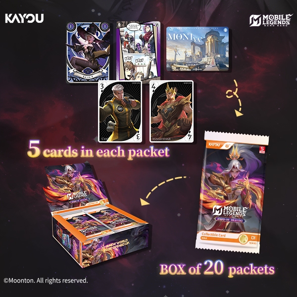 KAYOU Mobile Legends:บางบางการ์ดสะสม-มือแห่งโชคชะตา-001A-SEA - MLBB-KP-GXMY-001A-SEA
