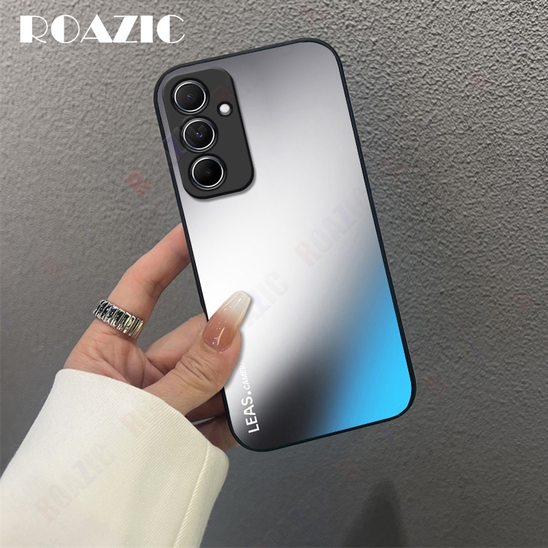 AG Matte Case ใช้งานร่วมกับสําหรับ Samsung Galaxy A16 A15 A14 5G LTE 4G ความงามกันกระแทกพร้อมเลนส์ป้