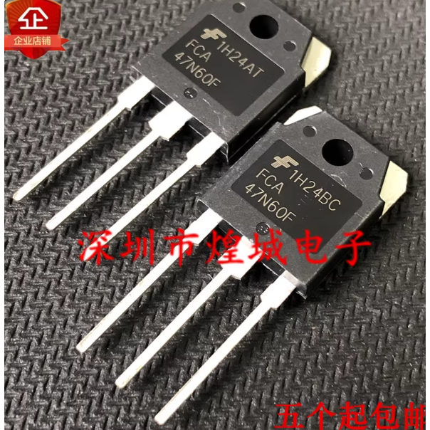 1-5 ชิ้นท่อมอส TO-3P FCA47N60F FCA47N60 FCA35N60 FCA20N60F FCA16N60N FCA22N60N