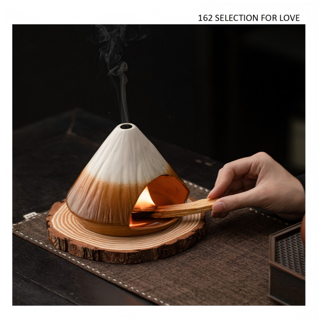 [เลือกแล้ว] กระถางธูป ฟูจิยามะ | ชามเซรามิก Sage Smudging ขนาดใหญ่สําหรับ ปาโลซานโต ชิ้นแท่นบูชา