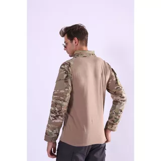 （COD)🚙จัดส่งจากกรุงเทพฯ🚙ชุดกบแขนยาวพัดลมทหารเสื้อยืดยืดกลางแจ้ง CS Quick-Drying Camouflage กลางแจ้งยาว