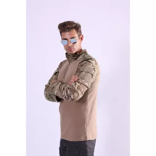 （COD)🚙จัดส่งจากกรุงเทพฯ🚙ชุดกบแขนยาวพัดลมทหารเสื้อยืดยืดกลางแจ้ง CS Quick-Drying Camouflage กลางแจ้งยาว