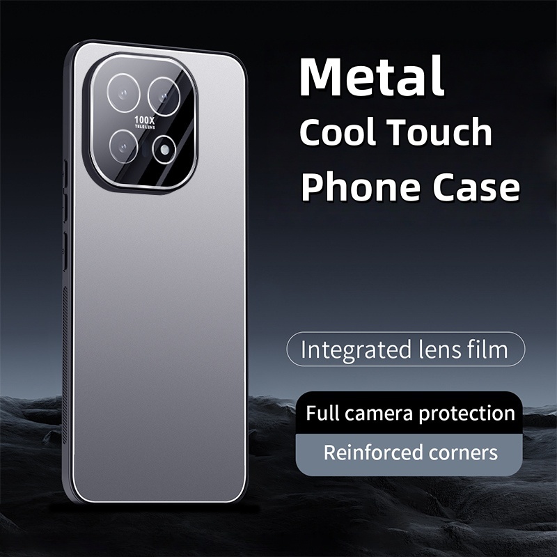 ปลอกสําหรับ vivo iQOO 15 iQOO15 iQ0015 เคสโทรศัพท์หรูหรา HD แบบบูรณาการเลนส์ฟิล์มโลหะผสมโลหะความรู้ส