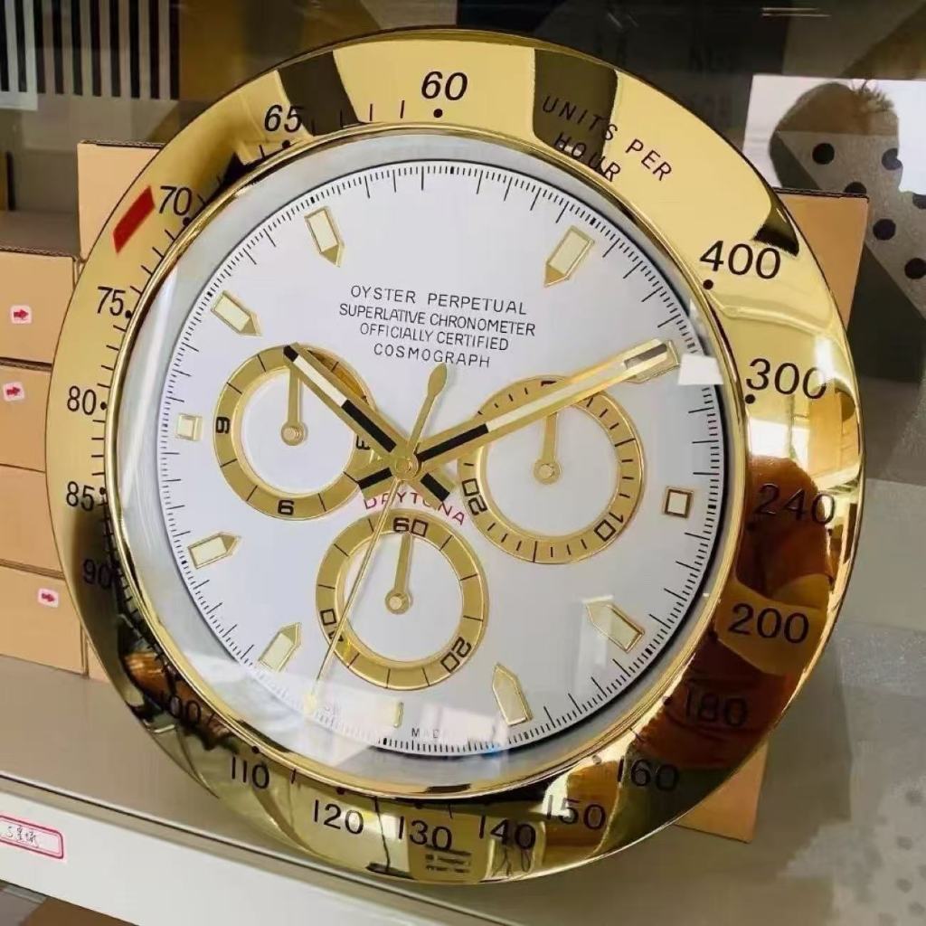 หรูหรา Submariner Daytona GMT สแตนเลสเรืองแสงเงียบแฟชั่น นาฬิกาแขวน 14 นิ้ว